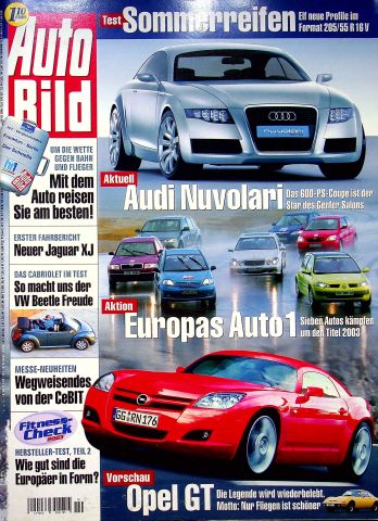 Deckblatt Auto Bild (10/2003)